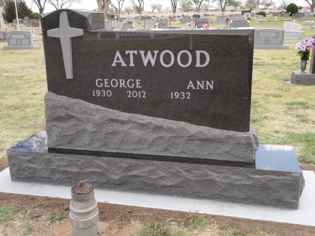 A headstone for two people