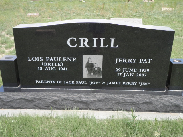 A monument for Lois and Jerry Crill