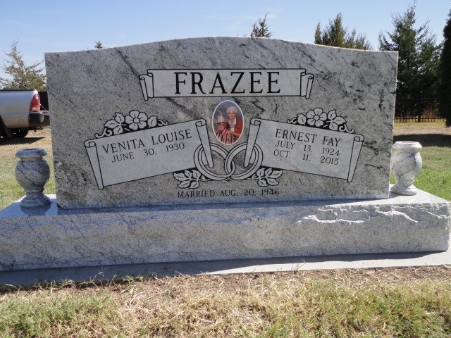 A monument for Venita and Ernest Frazee