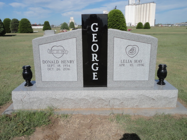 A monument for Donald and Lelia George