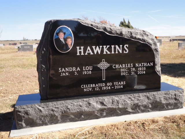 A monument for Sandra and Charles Hawkins