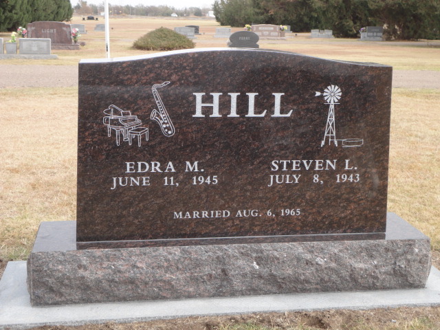 A monument for Edra and Steven Hill