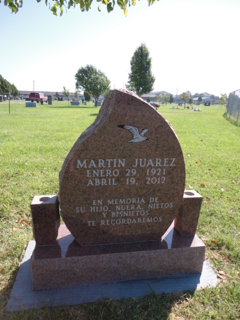 A brownish monument for Martin Juarez