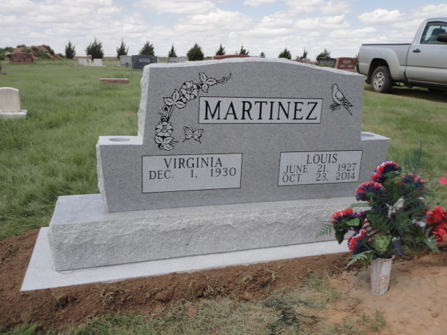 A monument for Virginia and Louis Martinez
