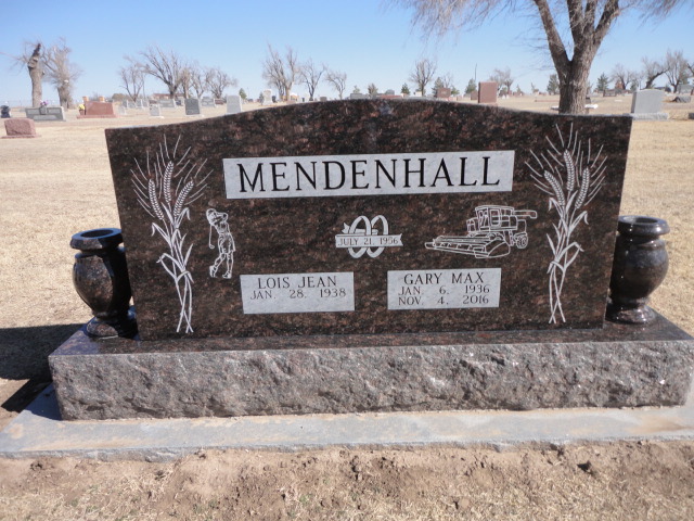 A monument for Lois and Gary Mendengall