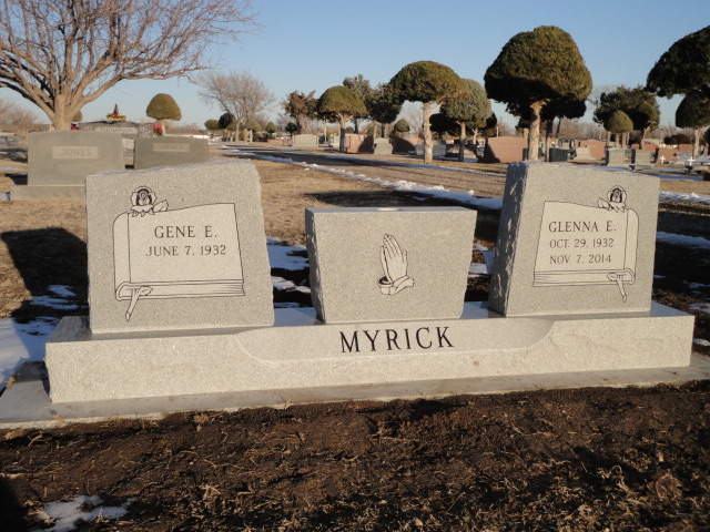 A monument for Gene and Glenna Myrick