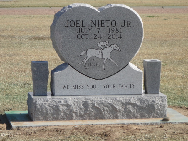 A heart-shaped monument for Joel Nieto Jr.