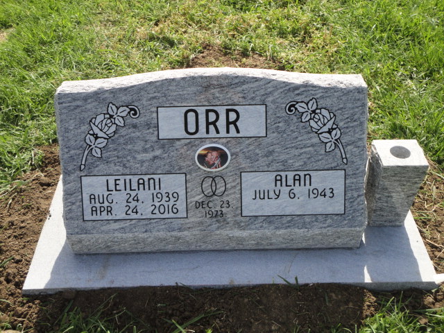 A monument for Leilani and Alan Orr