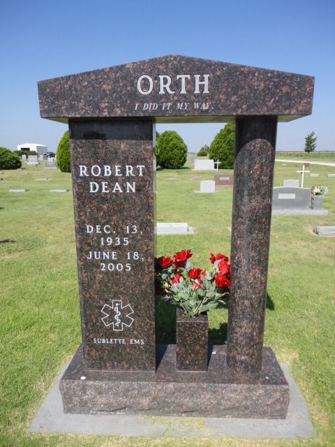 A monument for Robert Dean Orth