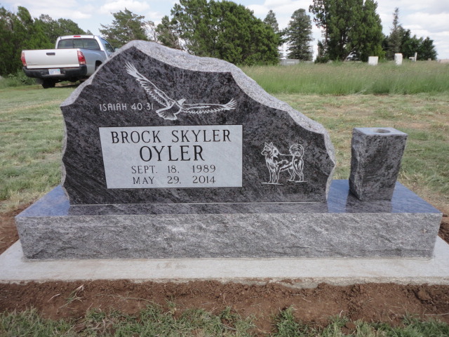 A monument for Brock Skyler Oyler