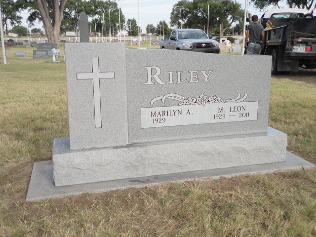 A monument for Marilyn and M. Leon Riley