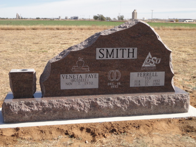 A monument for Veneta and Ferrel Smith