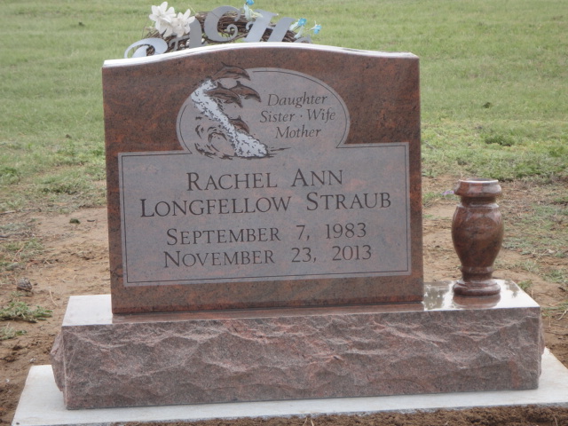 A monument for Rachel Ann Longfellow Straub