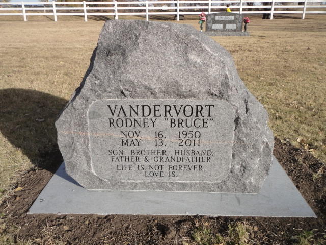 A monument for Rodney Vandervort
