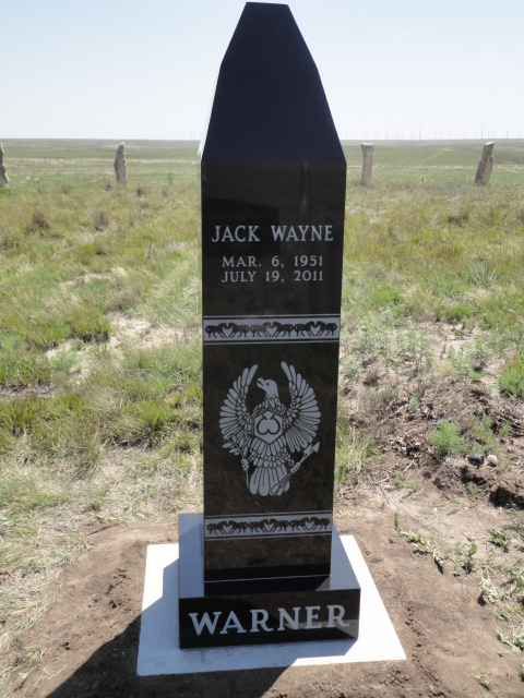 A monument for Jack Wayne Warner